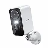 ieGeek 2K/3MP Überwachungskamera Aussen Akku，WLAN Kabellose Überwachungskamera außen/innen mit farbige Nachtsicht，PIR-Bewegungserkennung，Cloud/Memory Card，IP66，2-Wege Audio，2,4 GHz