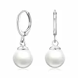 Lanbeide Perlen Ohrringe, 925 Sterling Silber Hängend Ohrringe Für Frauen Schmuck Geschenke
