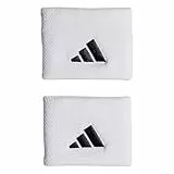 Adidas Unisex Tennis Wristband Small, White/White/Black, M