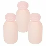 FRCOLOR 3stücke Pack Wiederverwendbare Reiseflaschen für Haut und Haarpflege Leere Shampoo und Lotionflaschen mit Klappverschluss für Unterwegs