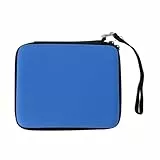 Konsolen Reise Tragetasche für 2DS Konsolenspielkarte und Anderes Zubehör, mit 8 Spielkartenhaltern (Blue)