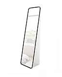 Umbra Hub Ganzkörperspiegel 157x37 cm Schwarz – Standspiegel, Wandspiegel oder Anlehnspiegel für Schlafzimmer, Wohnzimmer & Diele