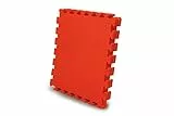 JAMARA 460419 - Puzzlematten rot 50 x 50 cm 4tlg. - kinderleichtes Stecksystem, ca. 1 x 1m, erweiterbar, geeignet als Spielmatte/Kälteschutz, rutschsicherer Untergrund, abwaschbar, strapazierfähig