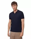 DANISH ENDURANCE Premium Poloshirt Herren Kurzarm (1er | 2er Pack), Piqué Qualität aus Bio-Baumwolle, Marineblau, L