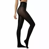 Damen Glossy Glänzende Tanzen Stage Strumpfhose,70d Hohe Elastizität Fiber Strumpfhosen, glänzende FeinStrumpfhose Strumpfhose Damen Tanzstrumpfhose Ballett Für Aufführungen Un Täglich (Schwarz)
