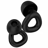 Ohrstöpsel, Noise cancelling Ohrstöpsel,Sleep deep ohrstöpsel, weich und wiederverwendbar, Flexible Passform, für Konzentration und Reisen, Gehörschutz mit 6 Ohrstücken in 3 Größen-Schwarz