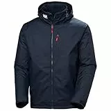 Helly Hansen Men's Crew Hooded Midlayer Jacket 2, Navy, L
