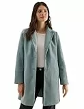 CECIL Damen 1005389 Woll-Optik Revers-Mantel, Ice Hill Green, XXL