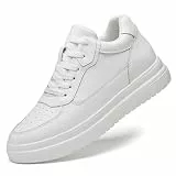 ZVJV Unsichtbarkeit Elevate Shoes Herren 4/6/8/10cm Leder Atmungsaktiv rutschfest Casual Walking Schuhe