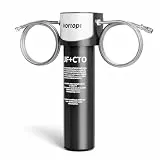 Vortopt Untertisch Wasserfiltersystem- 0,01 μm Wasserfilter, NSF/ANSI 42 Zertifiziertes Wasserfiltersystem, 70K Liter Wasserfilter Reduziert Blei, Chlor, Schlechten Geschmack und Geruch, Q5-UF
