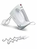 Bosch Handrührer MFQ3530, Handrührgerät, 2 Rührbesen, 2 Edelstahl-Knethaken,spülmaschinengeeignet, 5 Stufen, 450 W, weiß