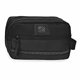 Pepe Jeans Stratford Kulturbeutel mit zwei Fächern, anpassbar, Schwarz, 26 x 16 x 12 cm, Polyester von Joumma Bags, Schwarz, Talla única, Kosmetiktasche mit zwei Fächern, anpassbar