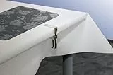 d-c-fix Tischdeckenhalter - Tischtuch Klammer Beschwerer Halter Tisch Küche Esszimmer Wohnzimmer Garten - Metall fester Halt flelxibel einstellbar- Multifit Flexible Klammer mit Pufferfeder 4 Stück