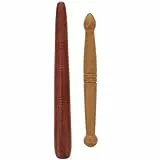 2 Stücke Holz Akupressurstift Ohren Massagestab Akupunkturstift Punktsucher Massage Stift Akupressur Stab Punktsucher Ohrakupunktur für Ohrentherapie Gesichts Massage Entspannende Tiefe Gewebe