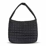 Minicloss Faltbare Gesteppte Schultertasche Damen Handtasche Shopper, Gesteppte Tote Tasche Gesteppte Shopper-Tasche - Daunen-Baumwolle für Alltag Arbeit Büro Reisen Einkaufen Schule