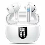 Bluetooth Kopfhörer, In Ear Kopfhörer Kabellos Bluetooth 5.4 Kabellose Kopfhörer mit 4 Mic, 2025 Kabellose Kopfhörer 50 Std ENC Noise Cancelling Earbuds Tiefer Bass, IP7 Wasserdicht Ohrhörer, USB-C