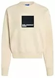 Karl Lagerfeld Jeans Regular Box Logo Sweat, Women, Brown, Sweatshirt