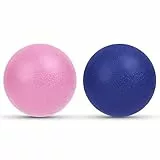 URAQT Massagebälle Faszienball, 2 Stück Faszienrolle set, Triggerpunktball für Yoga myofasziale Entspannung, Massagebälle für Rücken Beine Füße Hände, 5.8cm(Blau + Rosa)
