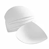 Amosfun 3 Paar BH-Pad-Einsätze Pads Ersatz Herausnehmbare Einsätze Smart Cups Push-Up-Pads Liner-Pads für Sport-BH Bikini Tops Badeanzug (Weiß)