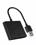 ICY BOX IB-CR301-U3 USB 3.0 Type-A Kartenleser für CF, SD und microSD Speicherkarten, SD 3.0, Aluminiumgehäuse, integriertes Kabel, schwarz
