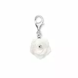 Engelsrufer Damen Charm Anhänger Rose Garden aus Sterling Silber mit Perlmutt - Karabinerverschluss - nickelfrei - Größe: 12mm