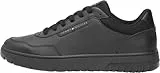 Tommy Hilfiger Herren Court Sneaker Lite Block zum Schnüren, Schwarz (Black), 44