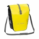 VAUDE Fahrradtasche für Gepäckträger Aqua Back Single 1 x 24 L in Gelb, Hinterradtasche wasserdicht, Fahrrad Gepäckträgertasche hinten, einfache Befestigung – Made in Germany