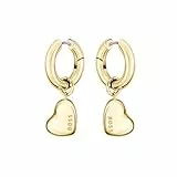 BOSS Jewelry Ohrringe für Damen Kollektion HONEY LOVE aus Gelbgold mit einem Herz-Anhänger - 1580641