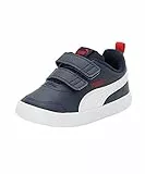 PUMA Unisex Kinder Courtflex V2 V Inf Turnschuhe, Peacoat High Risk Red, 23 EU