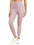 Famulily Damen High Waisted Thermal Slim Tights Winter Warm Gym Yoga Leggings für Damen (S, Rosa)