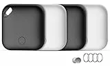 Air Tracker Tag Schlüsselfinder 4er Pack, Smart Finder Tracker kompatibel mit Apple Wo ist? App (nur iOS), Bluetooth Keyfinder für Gepäck, Taschen, Koffer, Schlüssel, Brieftaschen, IP67 Wasserdicht