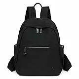 JIANLINST Rucksack Damen Klein Cityrucksack Women Modern Kleiner Tagesrucksack Casual Daypack Wasserdicht Mini Damenrucksäcke für Lässig Reisen Schule Schwarz
