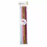 folia 778192 - Chenilledraht Bastelset UNICORN, Pfeifenputzer für Kinder und Erwachsene, 100 Stück sortiert in 10 Farben, Durchmesser 8 mm und 50 cm lang, zum Gestalten kleiner Chenille-Figuren