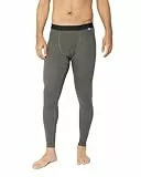 DANISH ENDURANCE Merino Lange Unterhose Herren, Premium Funktionsunterwäsche, Thermounterwäsche Herren, Temperaturregulierend, Mit oder ohne Eingriff, Dunkelgrau, M