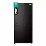 Hisense RQ5P470SAFD Cross-Door Kühl-Gefrier-Kombination, 304 Liter Kühlteil, 179 Liter Gefrierteil, Total NoFrost, Wifi, Multi AirFlow, FastFreeze, Energieeffizienzklasse D, 178,5cm x 79,4cm, schwarz