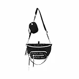 Steve Madden Damen Maxima Covertible Gürteltasche Crossbody, Schwarz