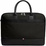 Tommy Hilfiger Herren Laptoptasche Nylon Travel mit Tragegriffen, Schwarz (Black), Einheitsgröße