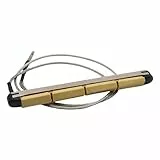 Sdlnklm Gitarren Tonabnehmer Piezo Pickup Instrumententeil Transducer mit Metall Druckleiste für Mühelose Installation für Anfänger Musikunterricht Bühnenprax, 4 Saiten