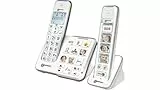 Geemarc Mobility Pack Foto Schnurloses Telefon analog Anrufbeantworter, Foto-Tasten, Freisprechen, f