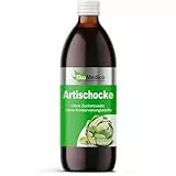 EkaMedica® Artischocke Nahrungsergänzungsmittel mit Cynarin - Natürlich Rein Saft - Ohne Zuckerzusatz Konservierungsstoffe Duftstoffe (1000 ml)