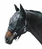 Waldhausen Fliegenmaske Premium mit Halfter, mit Ohrenschutz, schwarz, WB