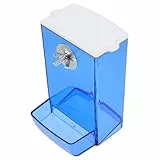 POPETPOP Kasten Vogelfutterbox automatischer Sittich-Futterspender Futterspender für Papageien vogelfutterspender vogelfutterhäuschen Papageien-Fütterungsbecher Feedgie -Feeder Acryl