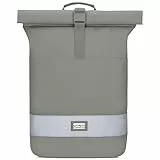 OAK25 Rucksack Damen & Herren Grün - Every Day Rolltop - Reflektierender Fahrradrucksack - Hohe Sichtbarkeit & Sicherheit - Fahrrad Daypack mit Laptop Fach - Wasserabweisend