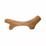 GiGwi, Natürliches Kauspielzeug aus Holz für Hunde, Geweih-Design, REGT den Jagdinstinkt an, fördert die Zahnhygiene, Maße 29,1 x 6,5 x 36,9 cm, Naturfarbe, Modell Holzgeweih