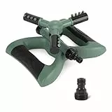 Amazon Basics Wirbelsprinkler, rotierend, für den Garten, grün, 1er-Pack