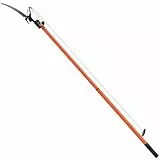 DEUBA® Teleskop Astsäge 2in1 Nylon Seilzug max. Arbeitshöhe 4 Meter Astschere Baumsäge Gartensäge Baumschere