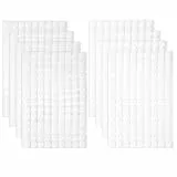 Blooven Klettband Selbstklebend 10 mm 1008 Stück, Klettpunkte Selbstklebend 504 Paar, Doppelseitig Klebende mit Klettverschluss Selbstklebendes Klebepad Flauschband und Hakenband (Weiß)