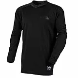 O'NEAL | Motocross-Trikot | Enduro Motorrad | Passform für Maximale Bewegungsfreiheit, Eingenähter Ellbogenschutz, Atmungsaktiv | Element Jersey Classic | Erwachsene | Schwarz (L, Schwarz)