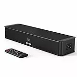 BESTISAN Soundbar für tv, 2.1 Soundbar mit HDMI eARC, AUX, optischem Eingang, USB-Wiedergabe für PC/Gaming/Projektoren, 16,5 Zoll