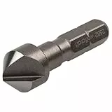 wolfcraft Kegelsenker - 2582000 - Sechskant-Schaft - Für das Senken von Bohrlöchern für bündige Verschraubungen in Holz Kunststoff NE-Metall